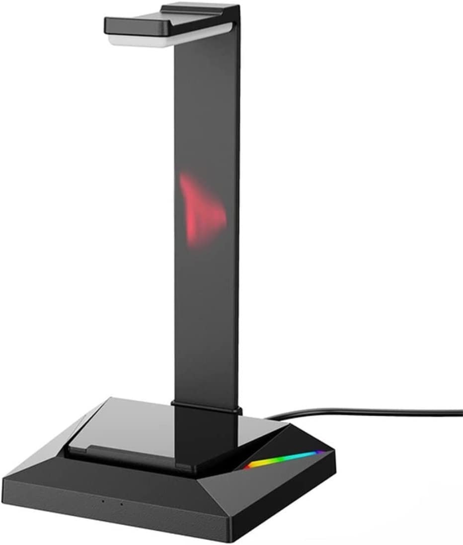 Stand Cuffie Supporto Cuffie Supporto Per Cuffie RGB Desktop USB Gaming Headset Rack Di Stoccaggio Per Auricolari Con Porta Di Ricarica Di Tipo C Accessori Per Computer Supporto per Cuffie Supporti pe
