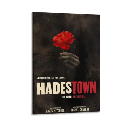 HADESTOWN Musical Theatre West End Broadway Poster Print Canvas Painting Posters And Prints Wall Art for Living Room Bedroom Decor 16x24inch(40x60cm) Frame-style