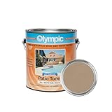 Kelley Technical Coatings Olympic Patio Tones - Silk Straw - 1 Gallon - Non-slip acrylic deck and patio coating, concrete restorer.