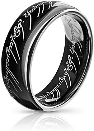 Atomic Jewelry Elvish *The One (Tungsten) Ring* Limited Special Edition Black