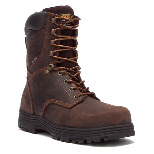 Carolina Men's CA3534 Surveyor 8Steel Toe Insulated Waterproof Work Boot Dark Brown 9.5 EE