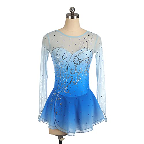 Justaucorps de patinage de figure ajusté évitant les glissements avec bodysuit L
