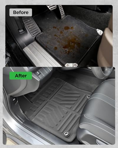 Image of Car Floor Mats for Tesla Model 3 2017-2026 3 PCS XPE Front Rear Accessories | Smart Package Factory Direct XPE Material All Weather Easy-install Odorless Waterproof No Trim Non-slip Easy-clean Durable