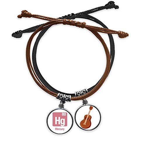 Pulsera HG cuero evita alergias cadena de mano ciencia ajustable no aprieta