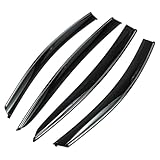 HEROFFIX 1 Set Fensterabweiser für Chevy für Chevrolet Cruze 2015-2019 Seitliche Fensterwindabweiser Schwarz