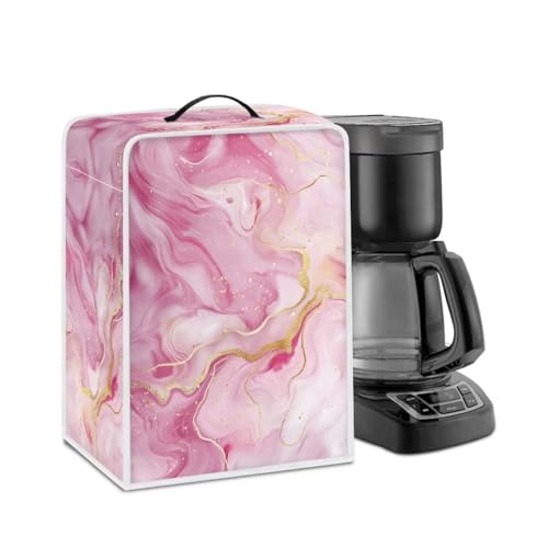 DISNIMO Pink Marble Coffee Maker Covers Blender Dust Cover Stand Mixer Appliance Cover Anti Fingerprint Dust Proof Stain Resistant Blender Cover for Blender Appliance