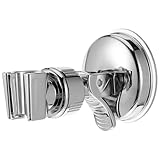 Healvian Adjustable Suction Cup Shower Head Holder Bracket Heavy Duty Wall Mount Powerful Base for Bathroom
