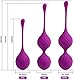 Luvsex Liebeskugeln Kugeln Kegel Balls Trainingskugeln Beckenbodentrainer 3er Set Silikon Perfekt für Frauen Sie zum Sexspielzeug Erotik Beckenbodentraining (Lila)
