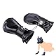 SUPKTHDY Handschellen Petplay BDSM Fesseln Sex Fist Handschuhe mit Schloss Weiches Lackleder Handschellen Hundepfoten Hund Bondagehandschuh SM Fessel Sexspielzeug Extrem Sex