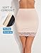 ADOME Women's Half Slip Anti Static Under Dress Slip Lace Hem Slip Skirt Apricot M