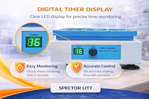 Image of Spectror Litt Digital VDRL Shaker - Flask Shaker for Serological Testing & Kinney-VDRL Assays