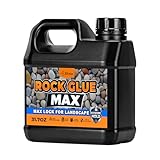 JDiction Rock Glue - 31.7oz Landscape Rock Binder & Mulch Glue, Permeable Gravel Stabilizer for Pea Gravel, River Rock, Sand & Straw, Industrial Strength Stone Adhesive, Clear Matte Finish, Pet Safe