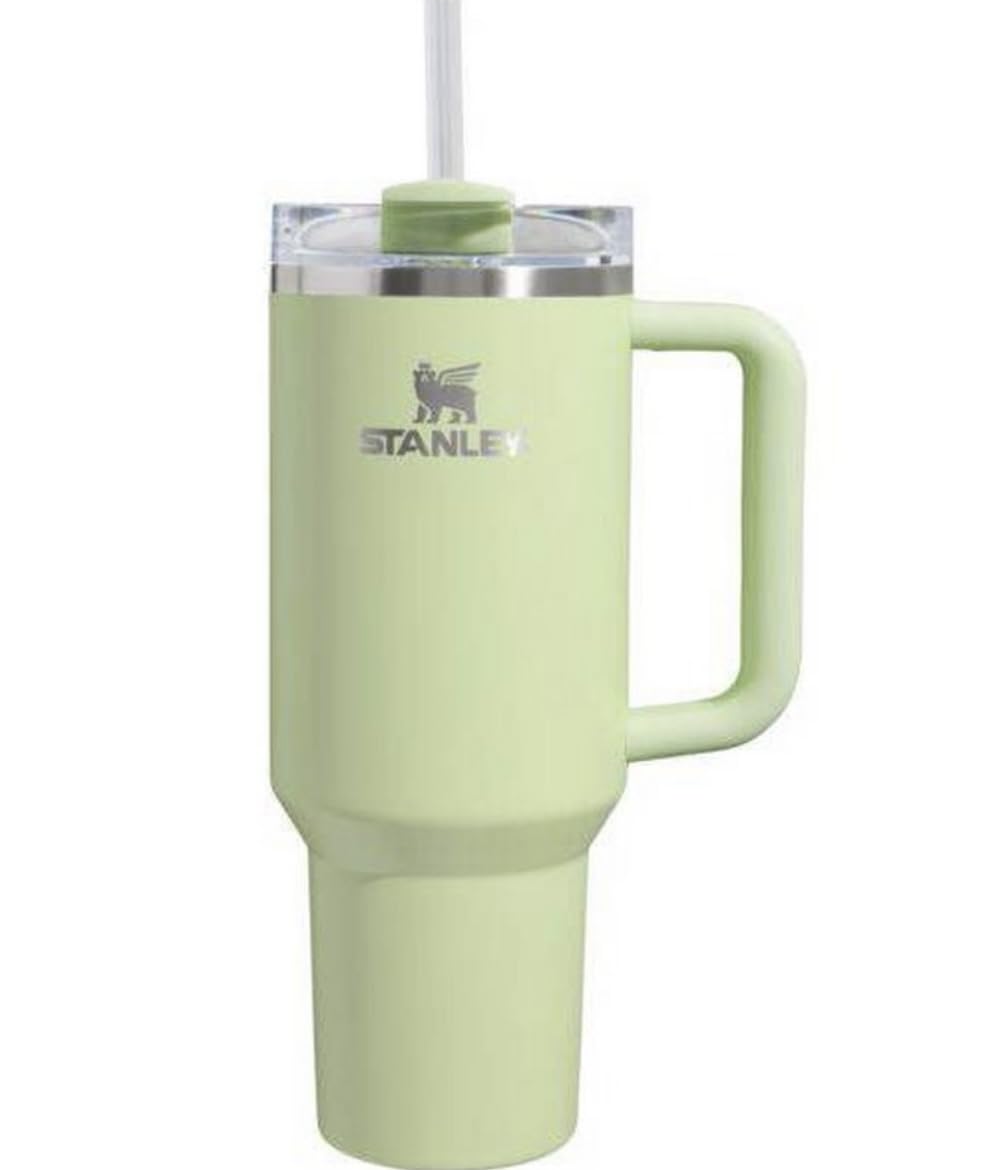 STANLEY 40 oz Stainless Steel H2 0 Flowstate Quencher Tumbler Pale Lime