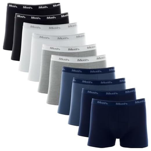 Kit 10 Cueca Boxer Mash Algodão Masculino, Multicor (GG)