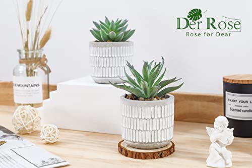 Der Rose Set Of 2 Succulents Plants Artificial Fake Plants For Living Room Bathroom Bedroom Aesthetic Home Kitchen Decor #TOP5