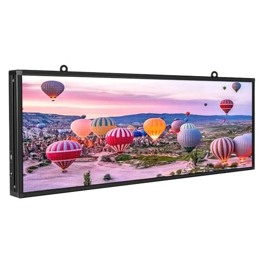 PH5 mm 39"x14" Programmable Scrolling LED Sign Message Board Indoor Full Color can Edit Text Image Animation Display Electronic Rolling for Shop Window Business Advertising Signs