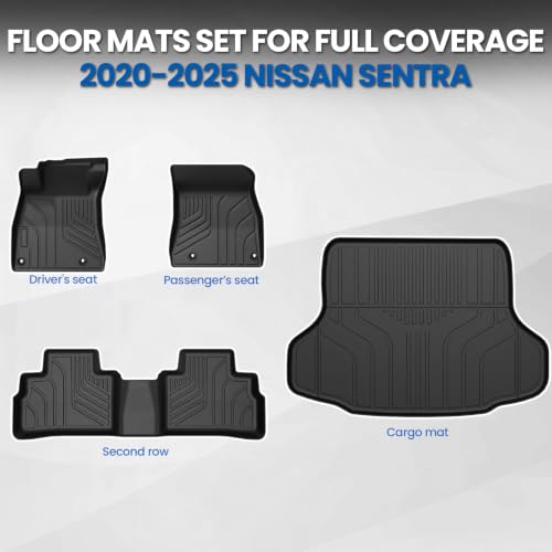 Image of Floor Mats for Nissan Sentra 2020-2025, w /Cargo Mat