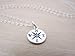 Sterling Silver Compass Charm Necklace – Handmade Graduation Gift, 18