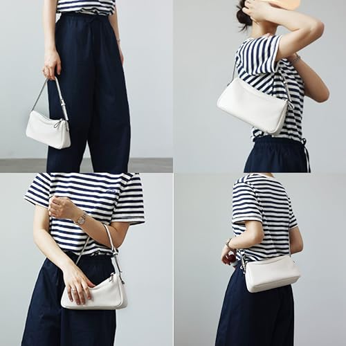 Bolso hobo de cuero pequeño para mujer DAILANDO, bolso bandolera mini para el brazo y cruzado, bolso tipo tote miniatura 2