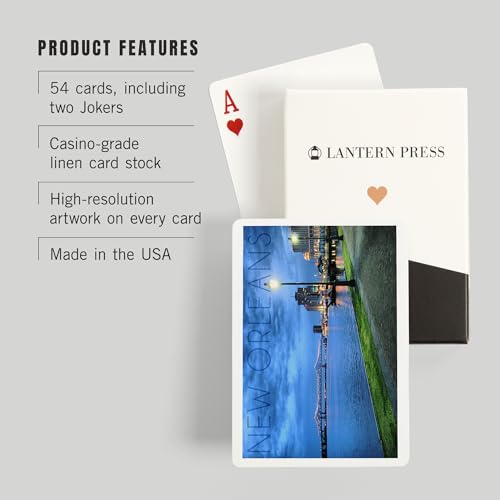 Baraja de Cartas Lantern Press New Orleans Póker miniatura 3