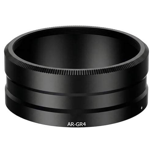 Anillo adaptador de objetivo para Ricoh GR IV compatible con lente gran angular GW-4 de metal