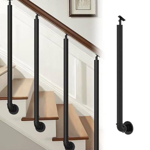 Main courante en fer forgé et poteau de garde-corps pour terrasses familiales