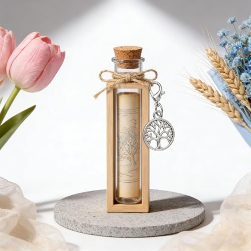 GomTrynxil 24 Stück Lebensbaum Schlüsselanhänger mit Karabinerhaken, Lebensbaum Anhänger Metall Anhänger Lebensbaum für Hochzeit Taufen Kommunionsfeiern Dekorative Geschenke und Gastgeschenke