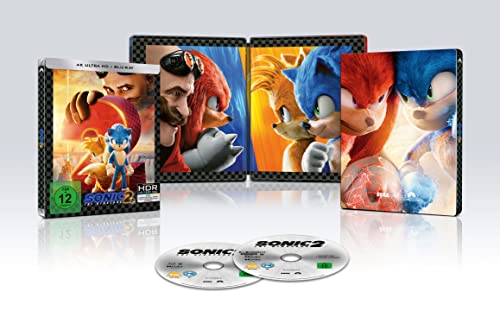 Sonic the Hedgehog 2 – 4K Steelbook (UHD + Blu-ray Disc)