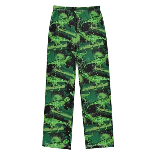 Boys' Pants Military Style Dinosaur Animal Cotton Long Bottoms Jogger Pants Elastic Waist Trousers with Pockets S-XL
