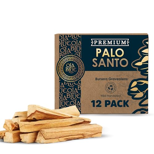 Palo Santo Smudging Sticks – 12 Pack (4 oz / 110 g) | Natural Palo Santo Incense Sticks from Peru | Resin-Rich Aromatic Sticks for Smudging & Meditation