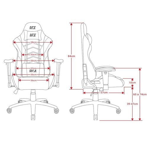 Cadeira Gamer DT3 Elise Fabric (Black)
