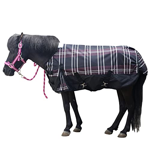 LEAFOREST 600 Denier Wasserdichter Shetland Teppich Pony Teppich Fohlen Teppich Keine Füllung Rot 99 cm Cover
