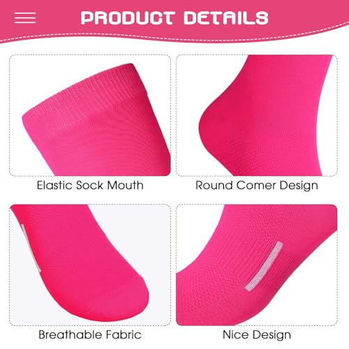 Haysandy 3 Pairs Baseball Socks Bulk Softball Sock Youth High Long Tube Soccer Football Team Boys Girls Adults Sport Sock3