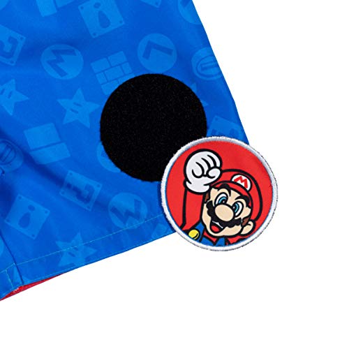 Super Mario Nintendo Luigi Mario Yoshi Big Boys Swim Rash Guard Swim Trunks With Removal Patches Blue 8 #TOP5