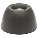 Produktbild WAGNER Retro Boden- und Wand-Türstopper OUTDOOR KNOPF - Durchmesser Ø 50 x 30 mm, schwarzer hochwertiger Vollgummi und wetterfeste Edelstahlschraube, inklusive Montagematerial - 15520011
