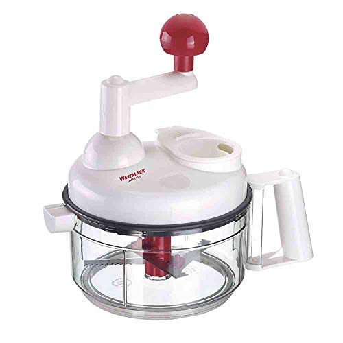 Westmark Robot de cuisine manuel, 9 fonctions, raboter, râper, couper, mélanger etc., 11 accessoires, 97142260