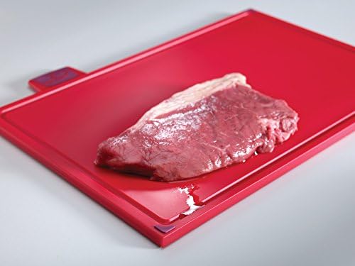 Joseph Joseph Index Chopping Board Set with 6-Inch Elevate ChefS Knife - Silver