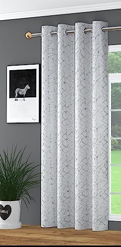 Image of 80-85% Blackout /Room Darkening Heavy Fabric Curtains for Window, Living Room /Drawing Room Parde for Home 4x5 Feet Set of 1 pc, White,