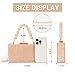 Fecialy Women Acrylic Clutch Purse Beads Evening Handbag Marble Clutch Formal Party Bridal Wedding Crossbody Bag