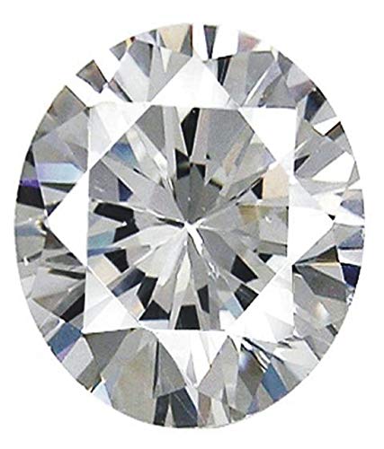 Zircon gemme forme ovale couleur blanche 3-15,50 ratti pour bague