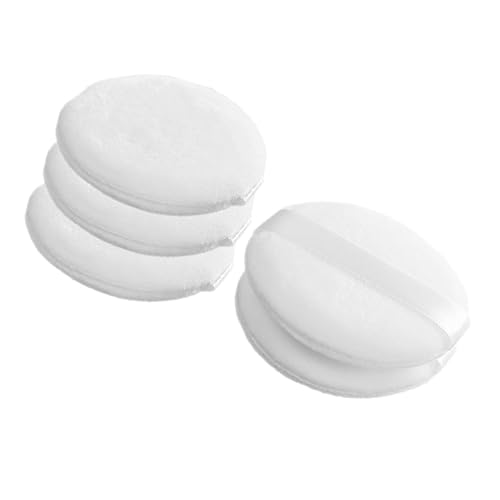 Maquillaje Puffs 5 Uds polvo suelto esponja de maquillaje de terciopelo blanco esponja de maquillaje para niña puff para mujer Face Puff