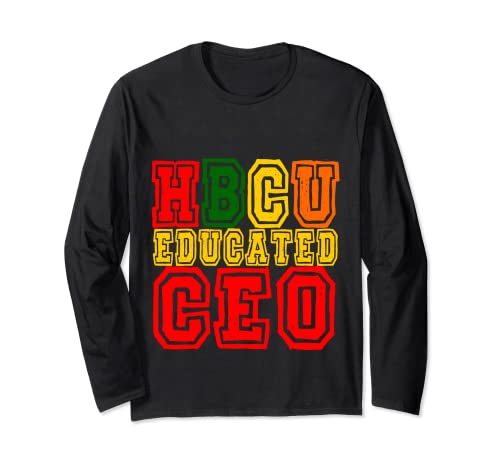HBCU Educated Business CEO Alumni Abbigliamento per uomini e donne Maglia a Manica
