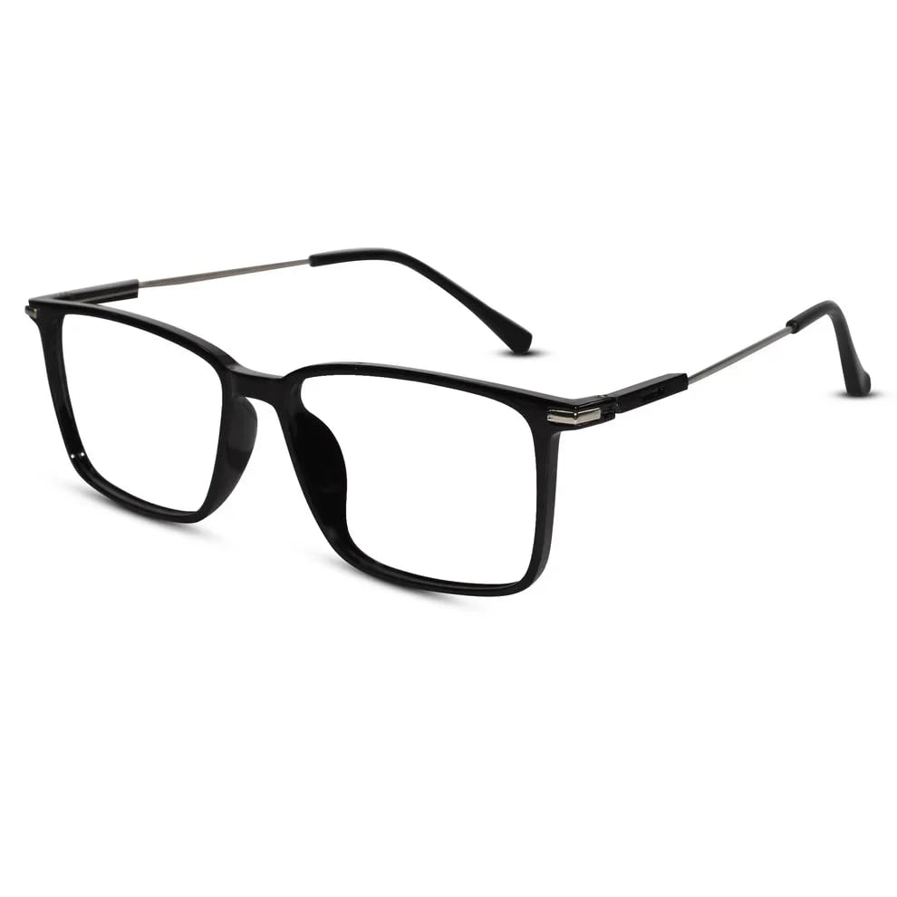 Image of LensKandy Rectangular Eyeglasses | Stylish Blue Light Blocking Computer Glasses for Men & Women | Lightweight Frame for Office & Daily Use | Zero Power Eyeglasses For Eye Protection