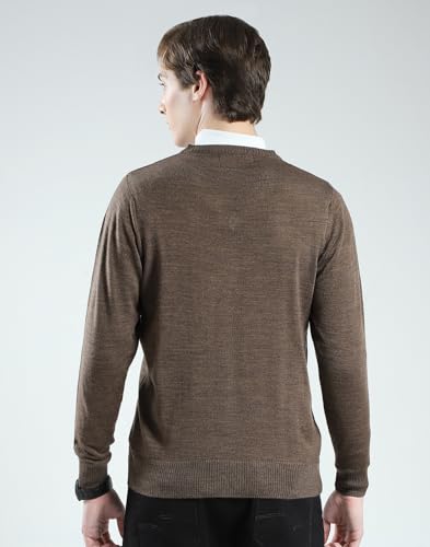 Image of Monte Carlo Men's Regular Fit Pullover | Solid V Neck Style | Full Sleeves Pull On | Warm & Stylish Winter Fashion Sweater | Winter Sweater for Men's