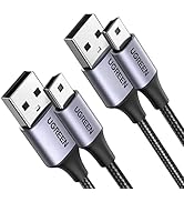 UGREEN Mini USB Cable, 2 Pack (3.3 FT +3.3 FT) USB 2.0 Cable Nylon Braided USB Mini B Charging Co...