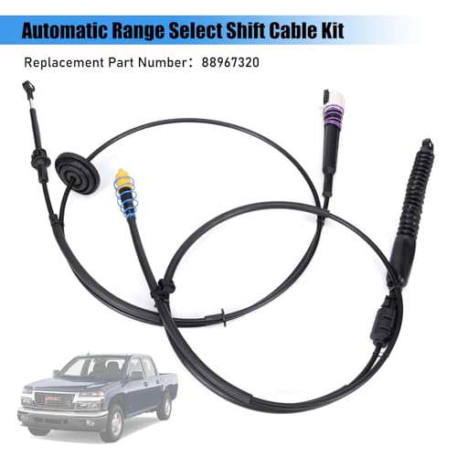 Image of 88967320 905-646 Automatic Transmission Gear Shift Linkage Cable Kit Compatible with GMC Yukon Denali XL Chevrolet Chevy Tahoe Avalanche Suburban 1500 2500 Cadillac Escalade 4WD 2000-2006