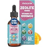 Zeolite Detox for Kids & Adults, Zeolite Liquid Drops with 300mg Chlorella, 200mg Curcumin, Multivitamin and Probiotic for Speech & Brain Health, Immune, Digestive, Energy*, Mango Flavor, 60ML-04