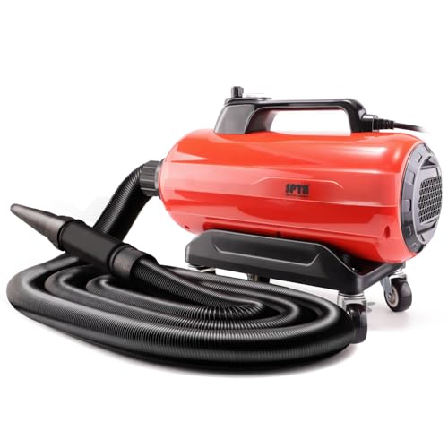 SPTA Doppelmotoren Auto Gebläse Autotrockner, 3000W Portable Car Dryer, Einstellbare Geschwindigkeit, für die effektive und berührungslose Reinigung und Trocknung von Autos- V2.0