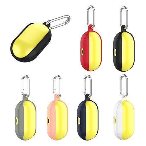 KKmoon Capa de silicone macia compatível com capa de fone de ouvido Galaxy Buds com gancho flexível