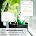 Flora Pod AI-Powered Smart Plant Monitor | for Indoor or Outdoor Plants | Personalized Alerts for Moisture, Temperature, Humidity, and Light